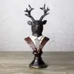 VintageCatDeerSculpturesandStatuesResinStatuedecorationcrafts Homeko3