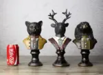 VintageCatDeerSculpturesandStatuesResinStatuedecorationcrafts Homeko5