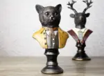 VintageCatDeerSculpturesandStatuesResinStatuedecorationcrafts Homeko6