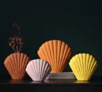 VintageCeramicFloralShellVase_10 VintageCeramicFloralShellVase