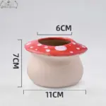 VintageCeramicMushroomPlanterPot