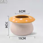 VintageCeramicMushroomPlanterPot