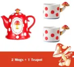 VintageFairyCeramicMushroomMugTableware