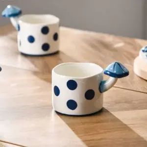 Vintage Fairy Ceramic Mushroom Mug Tableware - ISTANBULLU LTD