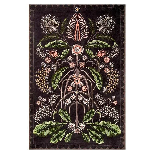Vintage Floral Large Area Cozy Rug Carpet Living Room Home Decoration - Homeko