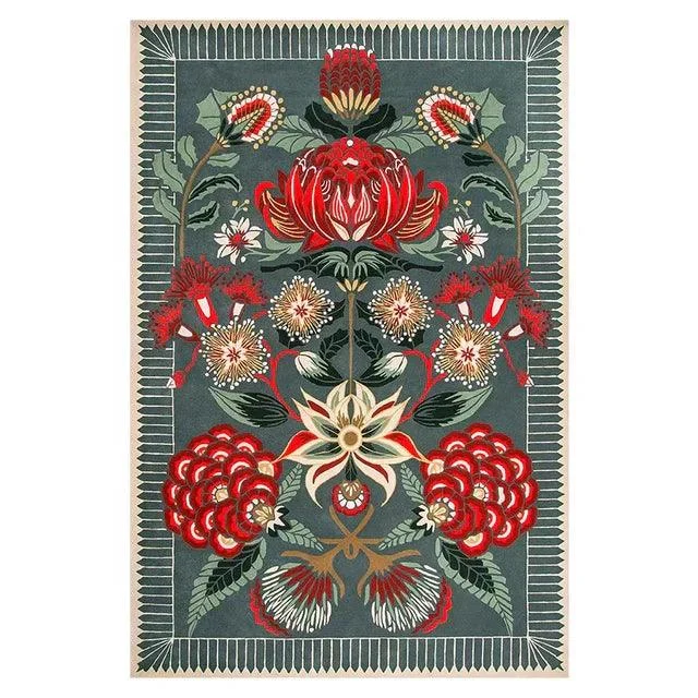 Vintage Floral Large Area Cozy Rug Carpet Living Room Home Decoration - Homeko