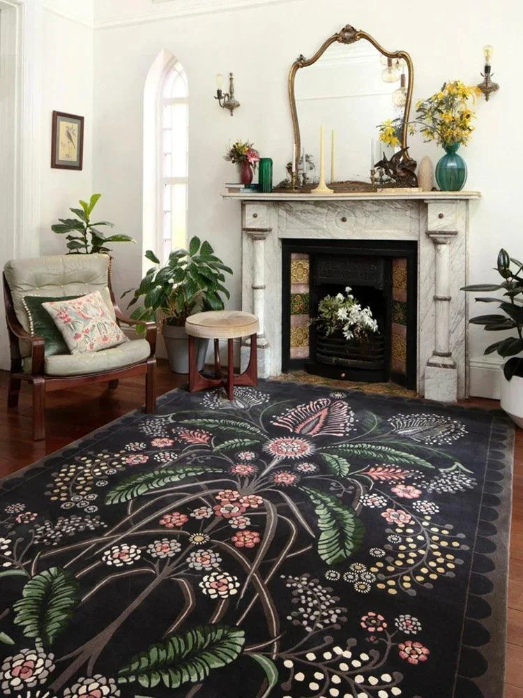 Vintage Floral Large Area Cozy Rug Carpet Living Room Home Decoration - Homeko