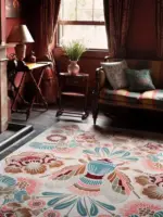 VintageFloralLargeAreaCozyRugCarpetLivingRoomHomeDecoration Homeko3