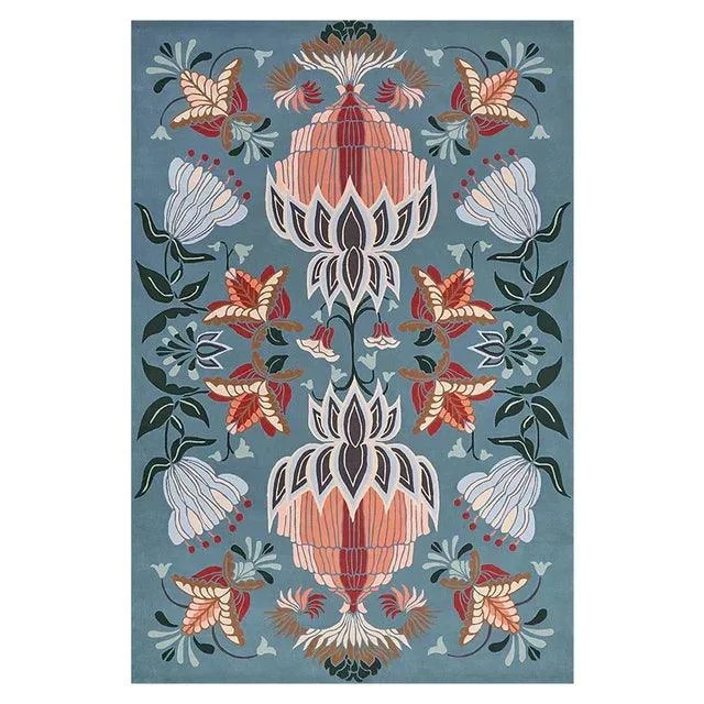 Vintage Floral Large Area Cozy Rug Carpet Living Room Home Decoration - Homeko