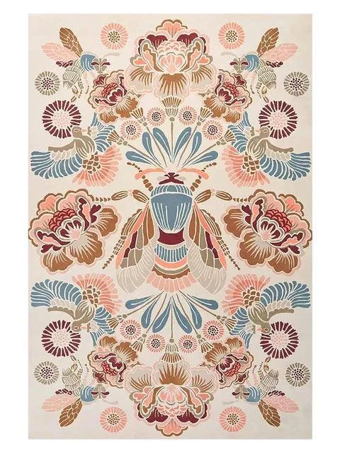 Vintage Floral Large Area Cozy Rug Carpet Living Room Home Decoration - Homeko