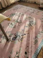 VintageFlowerPinkGreenArtRugCarpetLuxuryDecorBedroom Homeko2