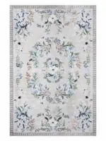VintageFlowerPinkGreenArtRugCarpetLuxuryDecorBedroom Homeko5