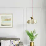 VintageFrenchFrillyOpaqueGlassPendantLightwithruffleddrapedshape Homdiy