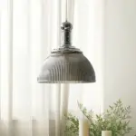 VintageGlassRibbedChromePendantLight_6 VintageGlassRibbedChromePendantLight