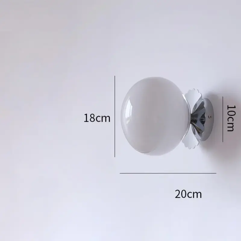 VintageGlassRoundHeadWallSconce