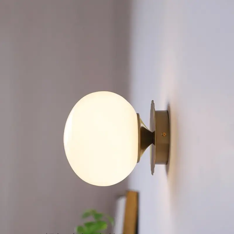 VintageGlassRoundHeadWallSconce