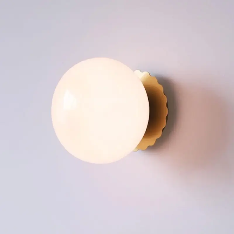 VintageGlassRoundHeadWallSconce