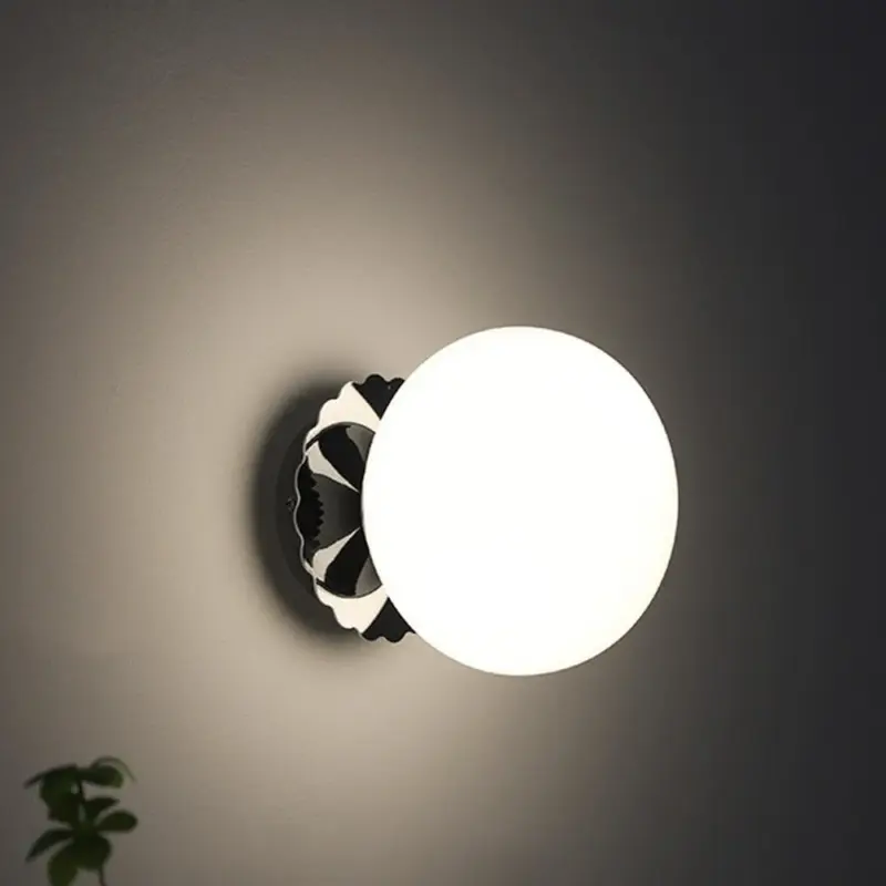 VintageGlassRoundHeadWallSconce