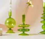 VintageGreenGlassCandleHolders_11 VintageGreenGlassCandleHolders