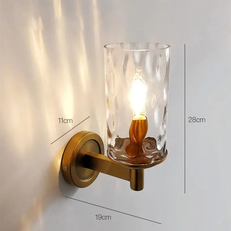 VintageIronArmedWallLamp