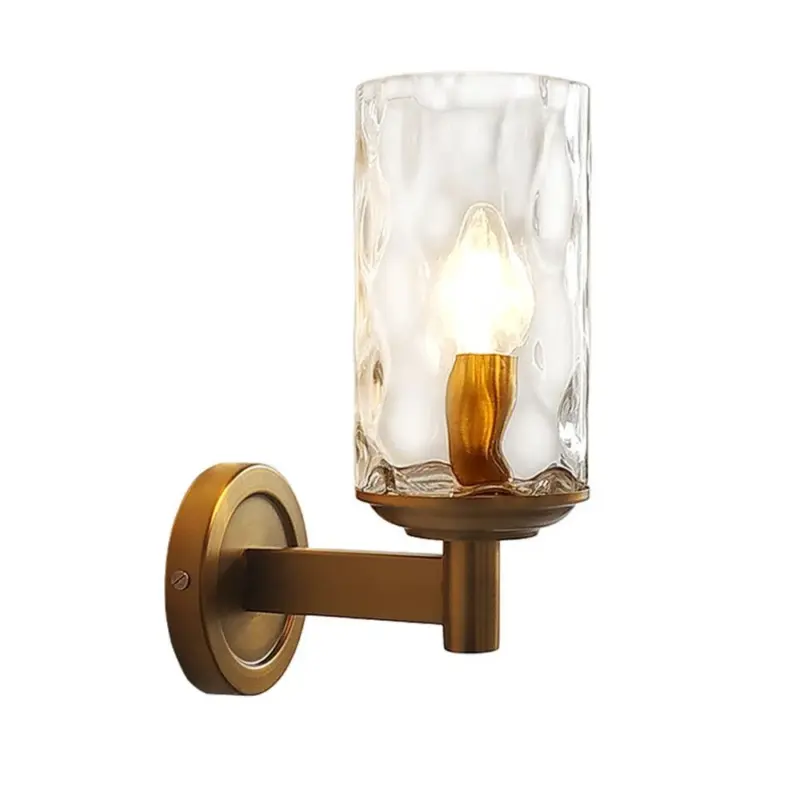 VintageIronArmedWallLamp
