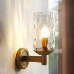 VintageIronArmedWallLamp