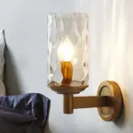 VintageIronArmedWallLamp