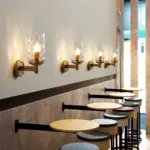 VintageIronArmedWallLamp