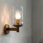 VintageIronArmedWallLamp