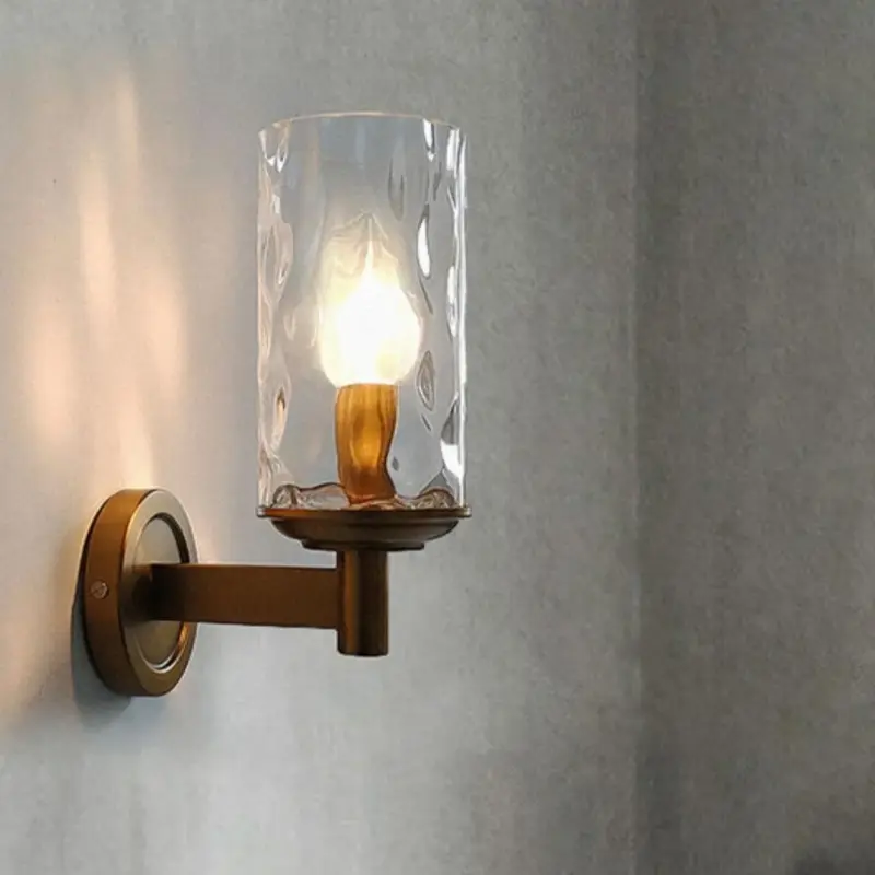 VintageIronArmedWallLamp