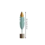 VintageMetalFeatherOrnament-Homeko1 VintageMetalFeatherOrnament Homeko1