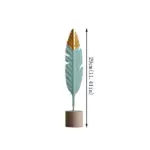VintageMetalFeatherOrnament-Homeko10 VintageMetalFeatherOrnament Homeko10