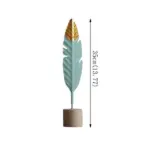VintageMetalFeatherOrnament-Homeko11 VintageMetalFeatherOrnament Homeko11