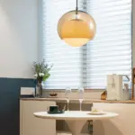 VintageOrangeBauhausGlassPendantLight VintageOrangeBauhausGlassPendantLight