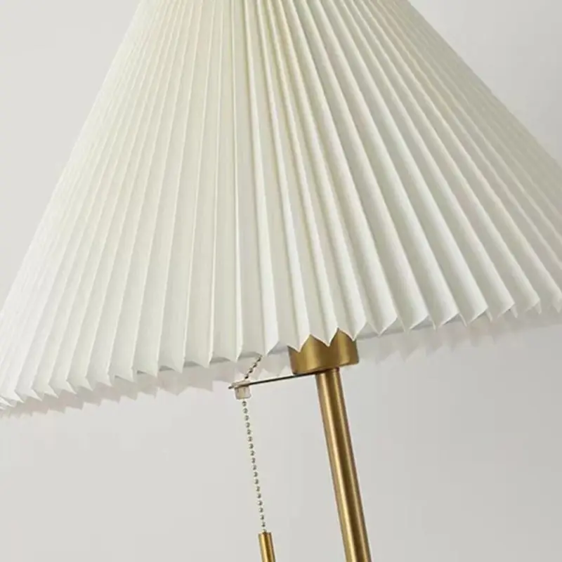 VintagePleatedMetalStandingLamp