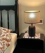 VintageRetroJapaneseHandWeavingTableLampLightingforBedside Homeko1