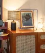 VintageRetroJapaneseHandWeavingTableLampLightingforBedside Homeko3
