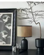 VintageRetroJapaneseHandWeavingTableLampLightingforBedside Homeko8