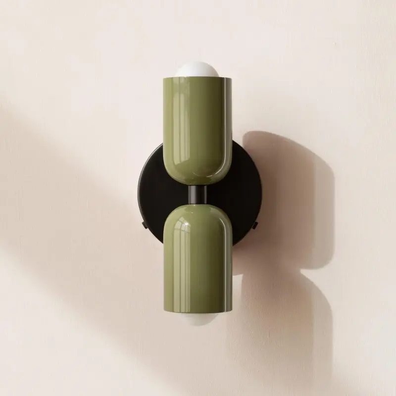 VintageShortDoubleHeadCreativeHomestayWallLight Homdiy