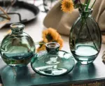 VintageSmokedGlassVase