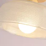 VintageSolidWoodGlassCeilingLamp