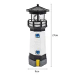 Vuurtoren Vorm Solar Led Licht Praktische Duurzame Multifunctionele Tuin Hek Outdoor Slimme Sensor Roterende Lamp a051d3fb 352a 4953 97b5 ccdf44d58c89