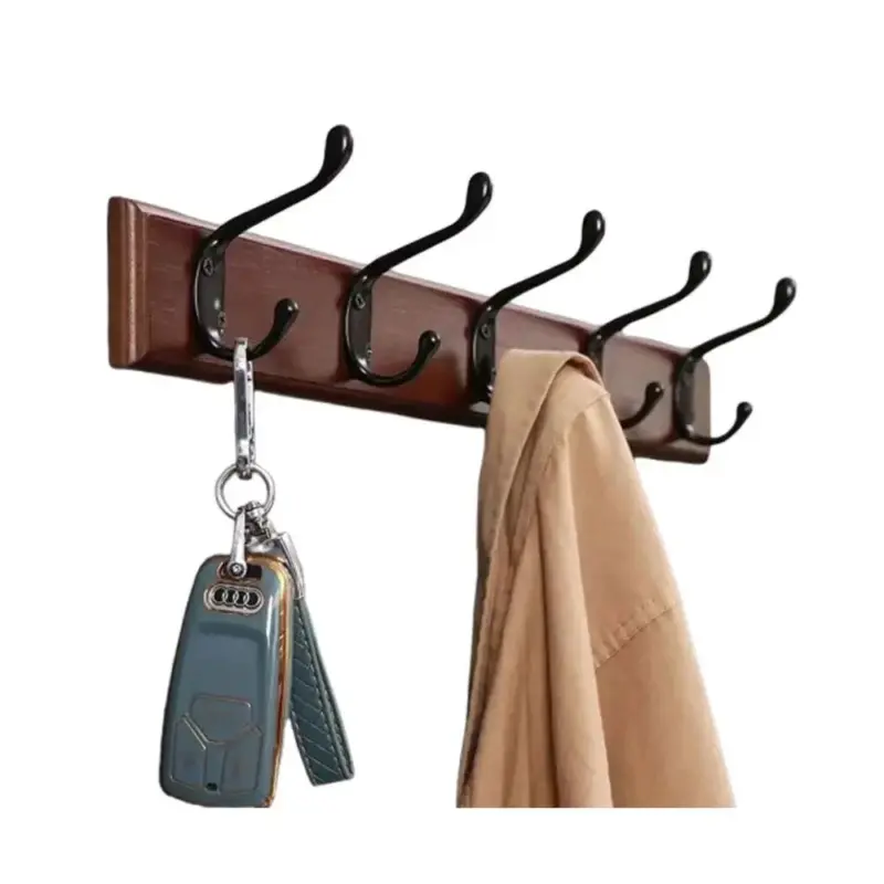Wall Hanger Hook Coat Rack Bedroom Door Rear Solid Wood Hook Perforated Clothes Hook Home Decoration.jpg 2062ab79 c975 4667 83a9 8b83fe80b83b