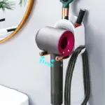 Wall Mounted Hair Dryer Holder Foldable Bathroom Wall Organizer Storage Holder Home Hair Brush Storage Bracket 65626e5c bdbd 422d b7d7 db7f10a0e222