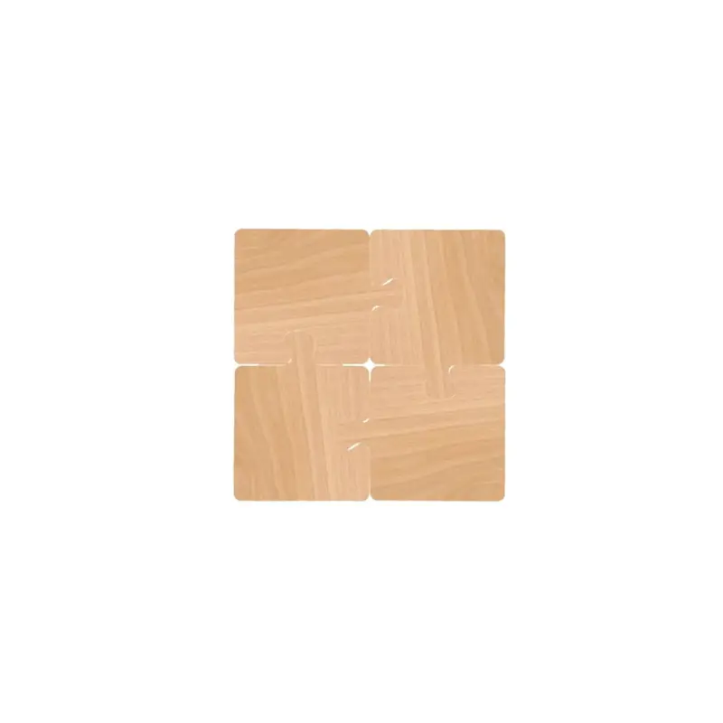 WalnutPuzzleWoodenCoasterSet3