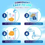 WashingMachineHairFilterMeshBags