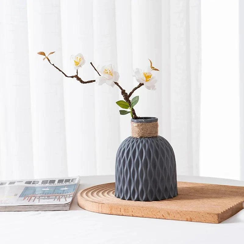 Water Ripple Plastic Vase - Homeko