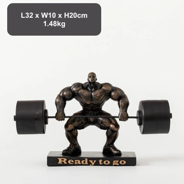 Weightlifting Hercules Decor Statue - Homeko