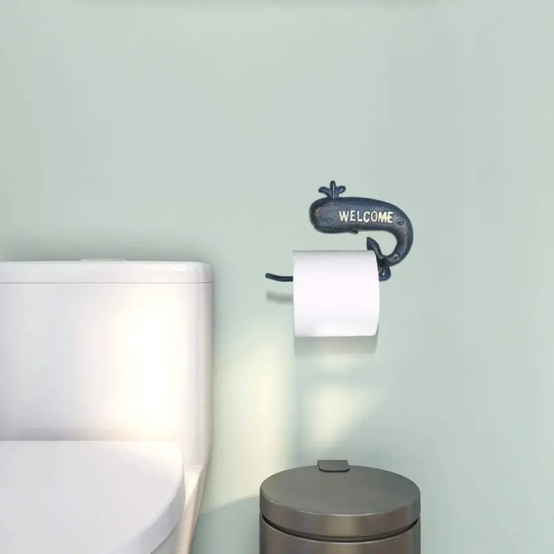 Whale Bathroom Holder Rack Unique Attractive Toilet Paper Roll Towel Holder