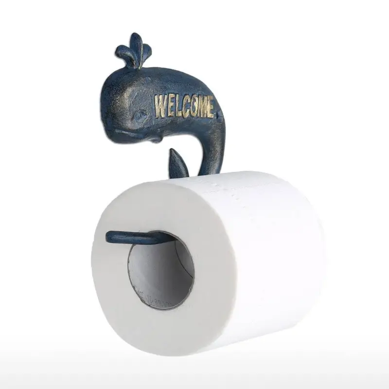 Whale Bathroom Holder Rack Unique Attractive Toilet Paper Roll Towel Holder
